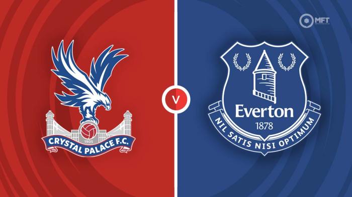 Klasemen Everton vs Crystal Palace terbaru